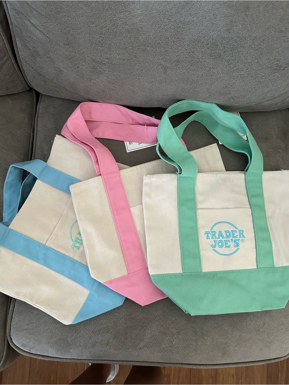 Trader Joe’s mini pastel tote bundle